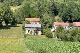 SEOSKO IMANJE S DVA POMOĆNA OBJEKTA I 3800M2 ZEMLJIŠTA, Gospić - Okolica, Maison