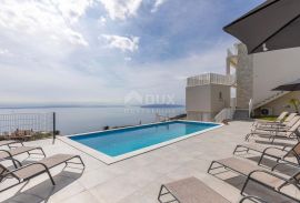 OPATIJA, BREGI - stan u prizemlju 153m2, DB+3S s panoramskim pogledom na more i bazenom, Matulji, Flat