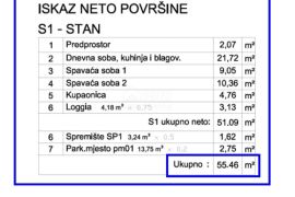 ISTRA,PULA- Stan 55,46 m2 u prizemlju!, Pula, شقة