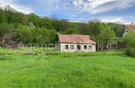 Lika Jezerane kamena kuća 58 m2 + okućnica 900 m2 - povoljno, Brinje, Maison