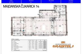 Novogradnja, trosoban, 61,90 m2, Banovo brdo, Majdanska Čukarica 14, Čukarica, Flat