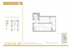 DONJI ZAMET, vrhunska novogradnja 1S+DB s pogledom na more i garažom (S5.4), Rijeka, Appartment