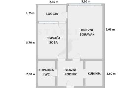 STAN + GPM, PRODAJA, ZAGREB, ČRNOMEREC, 61 m2, 2-sobni, Črnomerec, شقة