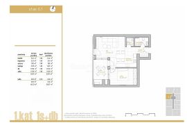 DONJI ZAMET, vrhunska novogradnja 1S+DB s pogledom na more i garažom (S6.1), Rijeka, Wohnung