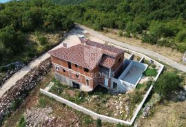 Brseč, okolica, roh-bau kuća s pogledom na more, Mošćenička Draga, Famiglia