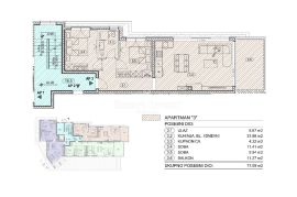 OPATIJA, stan 2S+DB s pogledom na more, u luksuznoj novogradnji s garažom (A3), Opatija, Appartamento