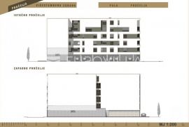 Istra, Pula centar, S22 peterosobni stan, četvrti kat i galerija, 166 m2, Pula, شقة