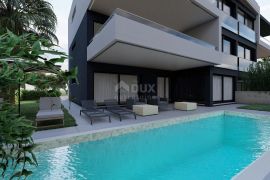ZADAR, PRIVLAKA - Luksuzni stan s bazenom u izgradnji 1. red do mora S2, Privlaka, Apartamento