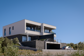 Luksuzna dvojna kuća S2, 550m do plaže, pogled na more, Vodice, Famiglia