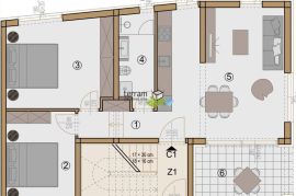 Istra, Medulin, stan 81,21 m2 u prizemlju s vrtom 94 m2 NOVOGRADNJA, Medulin, Apartamento