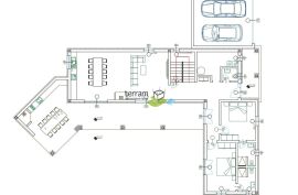 Istra, Žminj, Vila 293m2 s bazenom i velikom okućnicom 2800m2 prodaja, Žminj, Σπίτι