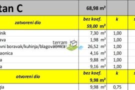 Istra, Valbandon, novogradnja 72,49m2, 2SS+DB, prodaja, Fažana, Apartamento