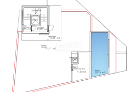 ZADAR, SUKOŠAN - Dvoetažni penthouse s pogledom na more, bazenom i sunčalištem - S3, Sukošan, Kвартира