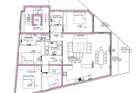 ZADAR, SUKOŠAN - Dvoetažni penthouse s pogledom na more, bazenom i sunčalištem - S3, Sukošan, Apartamento