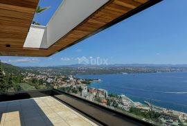 OPATIJA, CENTAR - jedinstveni penthouse s krovnim bazenom iznad centra Opatije, garaža, panoramski pogled, Opatija, Kвартира