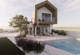 Žminj-Vila sa bazenom 130 m2, Žminj, Haus