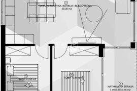 Istra, Medulin, stan u prizemlju 73,90m2, 2SS+DB, parking, vrt, blizina mora, NOVO!! #prodaja, Medulin, Διαμέρισμα