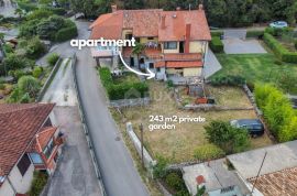 OPATIJA, POBRI - prizemlje od 120 m2 za adaptaciju, pogled na more i veliki vrt, Opatija - Okolica, Appartamento