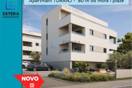 PRODAJA apartman S6V2 Sv. Petar na Moru, 101 m2, parking, 70 m od mora, Sveti Filip I Jakov, Apartamento