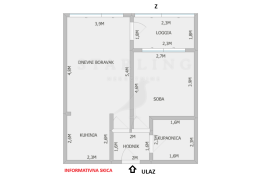 STAN, NAJAM , ZAGREB, TRNJE, 48 m2, 2-soban, Trnje, Apartamento