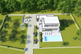 Istra, veliko građevinsko zemljište 4.500m2 na 2km od mora sa idejnim projektom, Brtonigla, Land