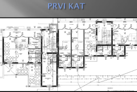 OPATIJA, JUŠIĆI - zemljište 1330m2 sa započetom gradnjom objekta od 1250m2 s pogledom na more, Matulji, Γη