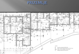 OPATIJA, JUŠIĆI - započeta gradnja 1250m2 na zemljištu od 1330m2 s pogledom na more, Matulji, Kuća