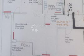 Prekrasan stan 61 m2 trosobni u novijoj zgradI s 2 parkirna mjesta!!!, Novi Zagreb - Zapad, Appartement