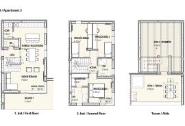 OPATIJA, stan 3S+DB s pogledom na more, u novogradnji (K2/S3), Opatija, Kвартира