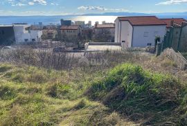 RIJEKA, TRSAT - GRAĐEVINSKO ZEMLJIŠTE S POGLEDOM NA MORE ZA OBITELJSKU KUĆU NA ODLIČNOJ LOKACIJI!!! PRILIKA!!!, Rijeka, Zemljište