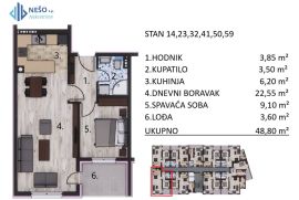 STANOVI - BANJA LUKA - NASELJE MJESEC - OD 48 DO 52 m2, Banja Luka, Stan