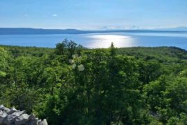 KRMPOTE, građevinsko zemljište s panoramskim pogledom na more, Novi Vinodolski, Zemljište