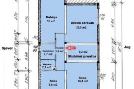 STAN, PRODAJA, ZAGREB, TREŠNJEVKA, LJUBLJANICA, 83 m2, 2S+DB, Trešnjevka - Sjever, Flat