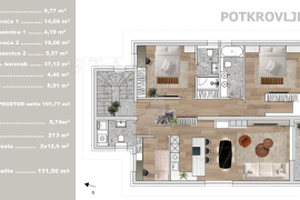 STAN, NOVOGRADNJA, PRODAJA, ŠESTINE, 131,50 m2, 4s, Podsljeme, Διαμέρισμα