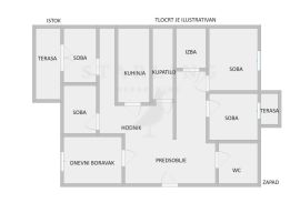 PRODAJA, STAN, PULA, 124 M2, Pula, شقة