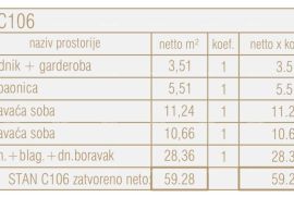 Stan Prodaja stanova u novom poslovno - stambenom projektu, Poreč, C106-zgrada C, Poreč, Appartment