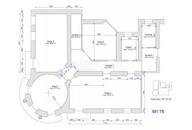 Centar, uredski prostor, 234m2, zakup, Rijeka, Propriété commerciale