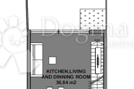 VODICE STAN SA DVORIŠTEM NADOMAK MORA  DX6, Vodice, Wohnung