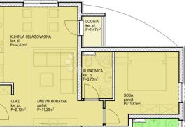 NOVOGRADNJA: Split, Sirobuja,Jednosoban stan 43,60m2, Split, Wohnung