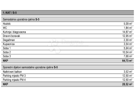 NOVOGRADNJA: Split, Sirobuja,Trosoban stan 64,73m2, Split, Wohnung