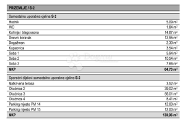 NOVOGRADNJA:Split,Sirobuja,Trosoban stan 64,73M2, Split, Appartement