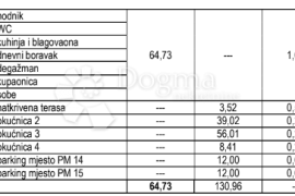 NOVOGRADNJA:Split,Sirobuja,Trosoban stan 64,73M2, Split, Διαμέρισμα