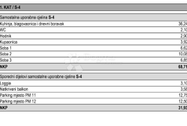 NOVOGRADNJA: Split, Sirobuja,Trosobni stan  68,71M2, Split, Appartment