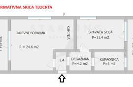 STAN, PRODAJA, ZAGREB, SV. KLARA, 58 m2, 2s, Novi Zagreb - Zapad, Kвартира