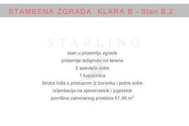 STAN B.2., NOVOGRADNJA, PRODAJA, SVETA KLARA, 69,17 m2, 3-SOBAN, Novi Zagreb - Zapad, Wohnung