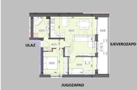 STAN A.2., NOVOGRADNJA, PRODAJA, SVETA KLARA, 70,56 m2, 3-SOBAN, Novi Zagreb - Zapad, Flat