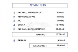 LUKSUZNI STAN U NOVOGRADNJI, Zadar, Daire