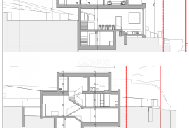 OPATIJA, CENTAR- građevinsko zemljište 2864m2 S GRAĐ. DOZVOLOM!!! za 3 ville i panoramskim pogledom na more, Opatija, Terrain