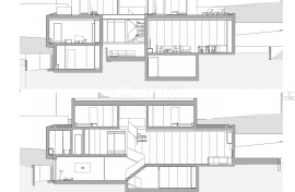 OPATIJA, CENTAR - zemljište 921m2, u centru Opatije s građevinskom dozvolom za vilu s bazenom, panoramski pogled na more, Opatija, Land