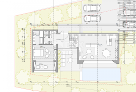 OPATIJA, CENTAR - zemljište 921m2, u centru Opatije s građevinskom dozvolom za vilu s bazenom, panoramski pogled na more, Opatija, أرض